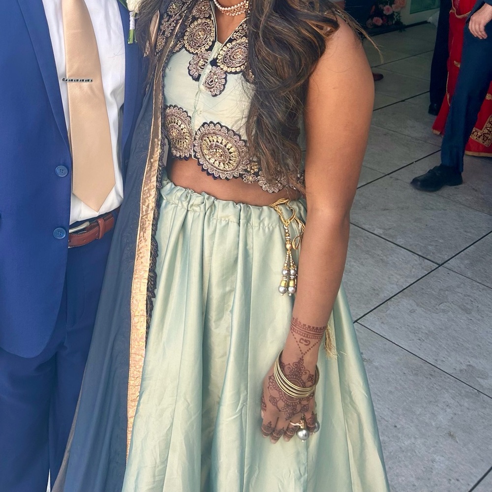 Iridescent lehenga